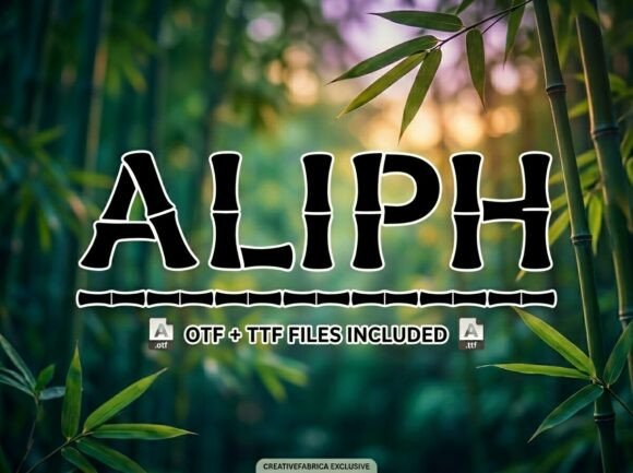 Aliph Font: Bold Decorative Display Type for Impact