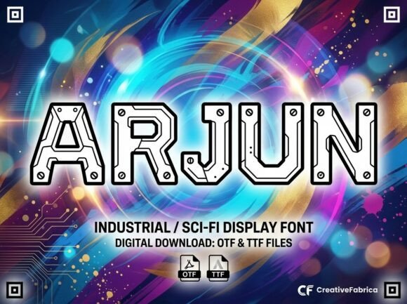 Arjun: A High-Tech Typeface for Sci-Fi Branding