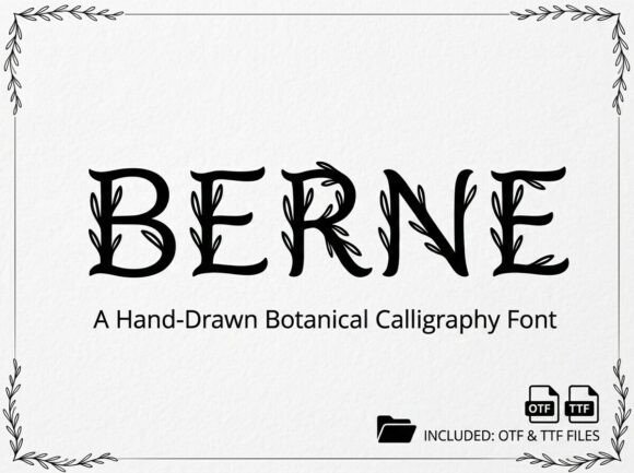 Berne: Elevating Visual Identity with Avant-Garde Typography