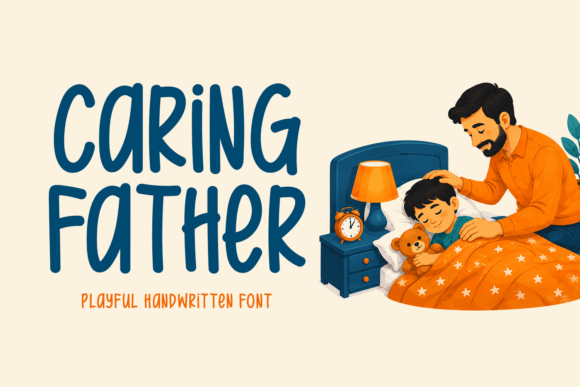 Caring Father: Elevating Emotional Design with Authentic Handwritten Typography