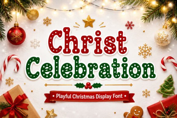 Christ Celebration: Strategic Application of Festive Typography in Seasonal Design