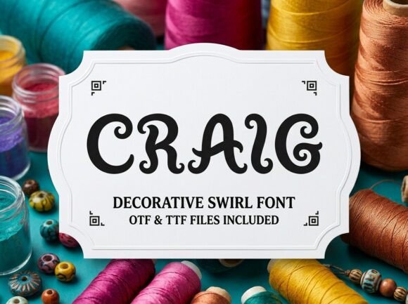 Craig Font: Whimsical Elegance for Artisanal Branding