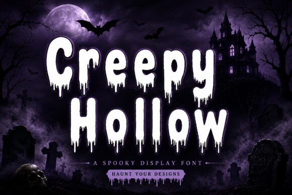 Creepy Hollow: A Spooky Horror Display Font for Your Creative Projects