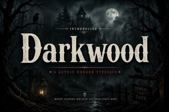 Darkwood: Bold Vintage Display Font for Impactful Design