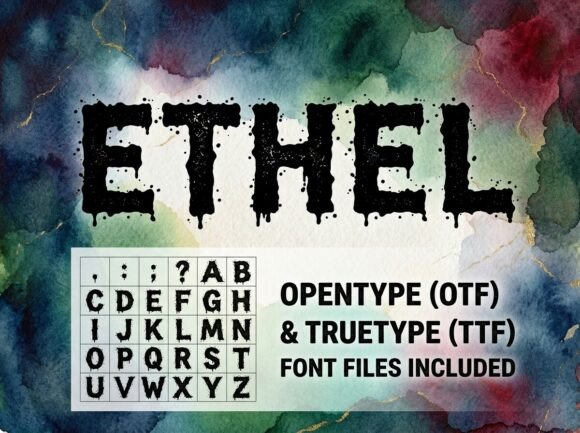 Ethel: Elevating Brand Identity with Bold Decorative Typography