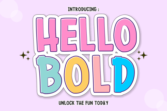 Hello Bold: A Playful Display Font for Creative Projects