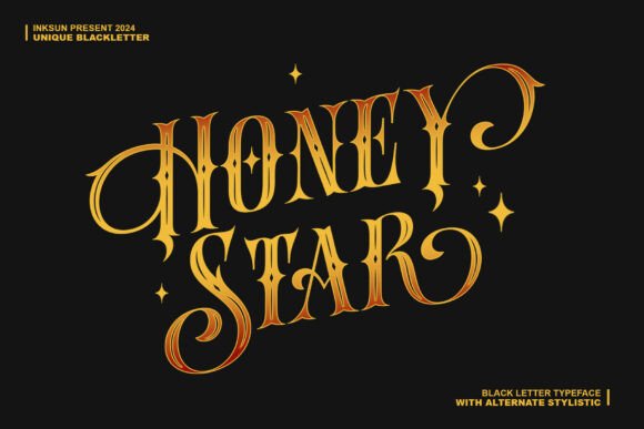 Honey Star: Modern Blackletter Typography