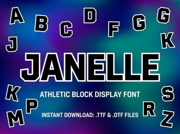 Janelle: A Practical Guide to Varsity Display Typography