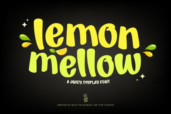 Lemon Mellow: A Zesty Display Font for Summer Design