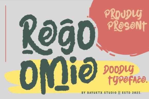 Regoomie: A Playful Hand-Drawn Display Font