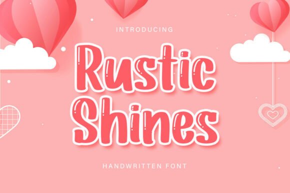 Rustic Shine: Bold Glossy Display Typography