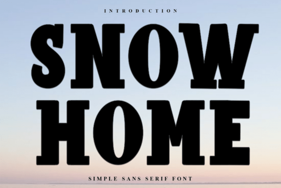 Snow Home: A Festive Typeface for Holiday Design