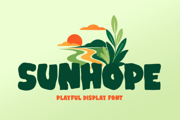 Sunhope: Strategic Application of Playful Display Typography in Brand Identity