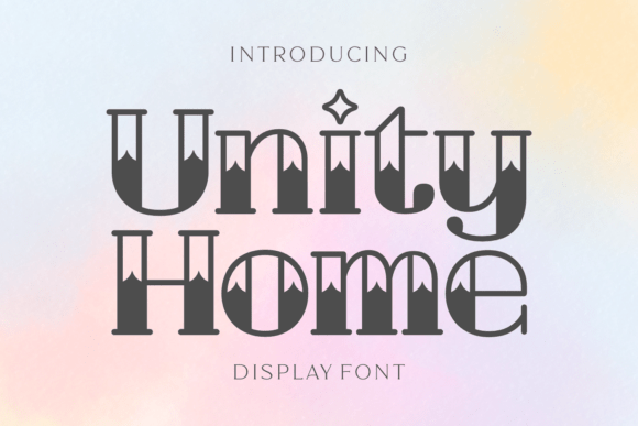 Unity Home: Elevating Brand Identity with Architectural Typography