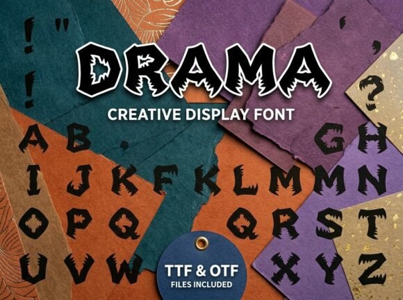 Unleashing Playful Terror: How the Drama Font Redefines Modern Horror Branding