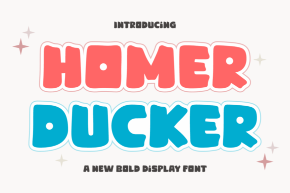 Unlocking Creativity with Homer Ducker: A Playful and Bold Display Font